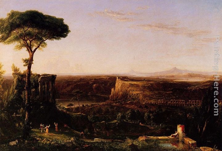 Thomas Cole Italian Scene, Composition